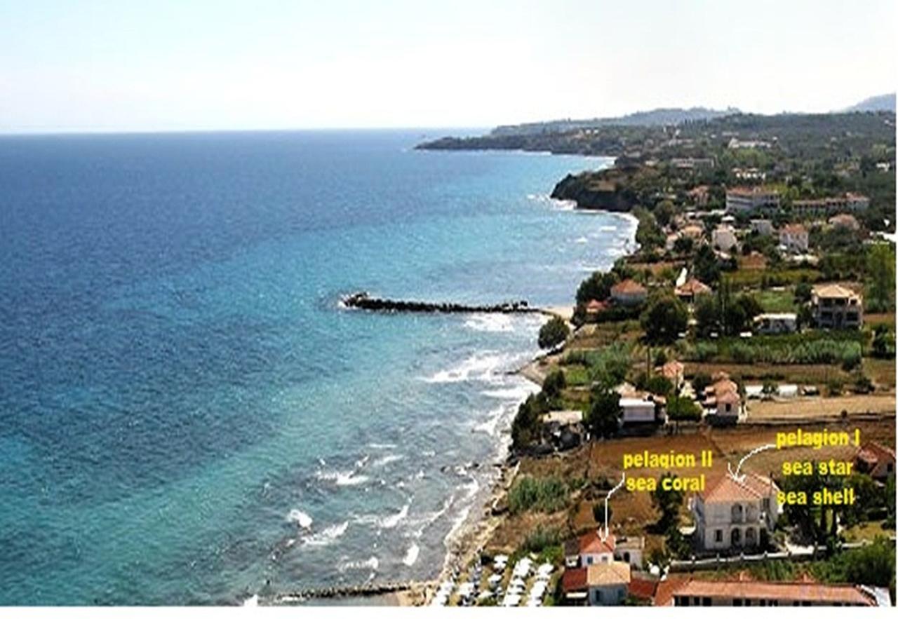 Pelagion II Sea Coral - Beachfront Holiday Home Kypseli Buitenkant foto